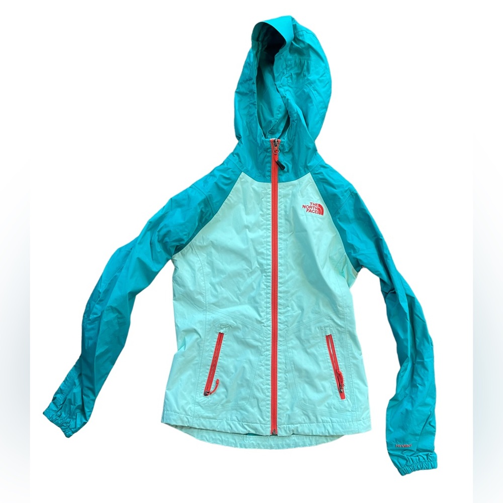 The North Face Women’s HyVent Windbreaker Women’s XS‎ Teal/ Coral